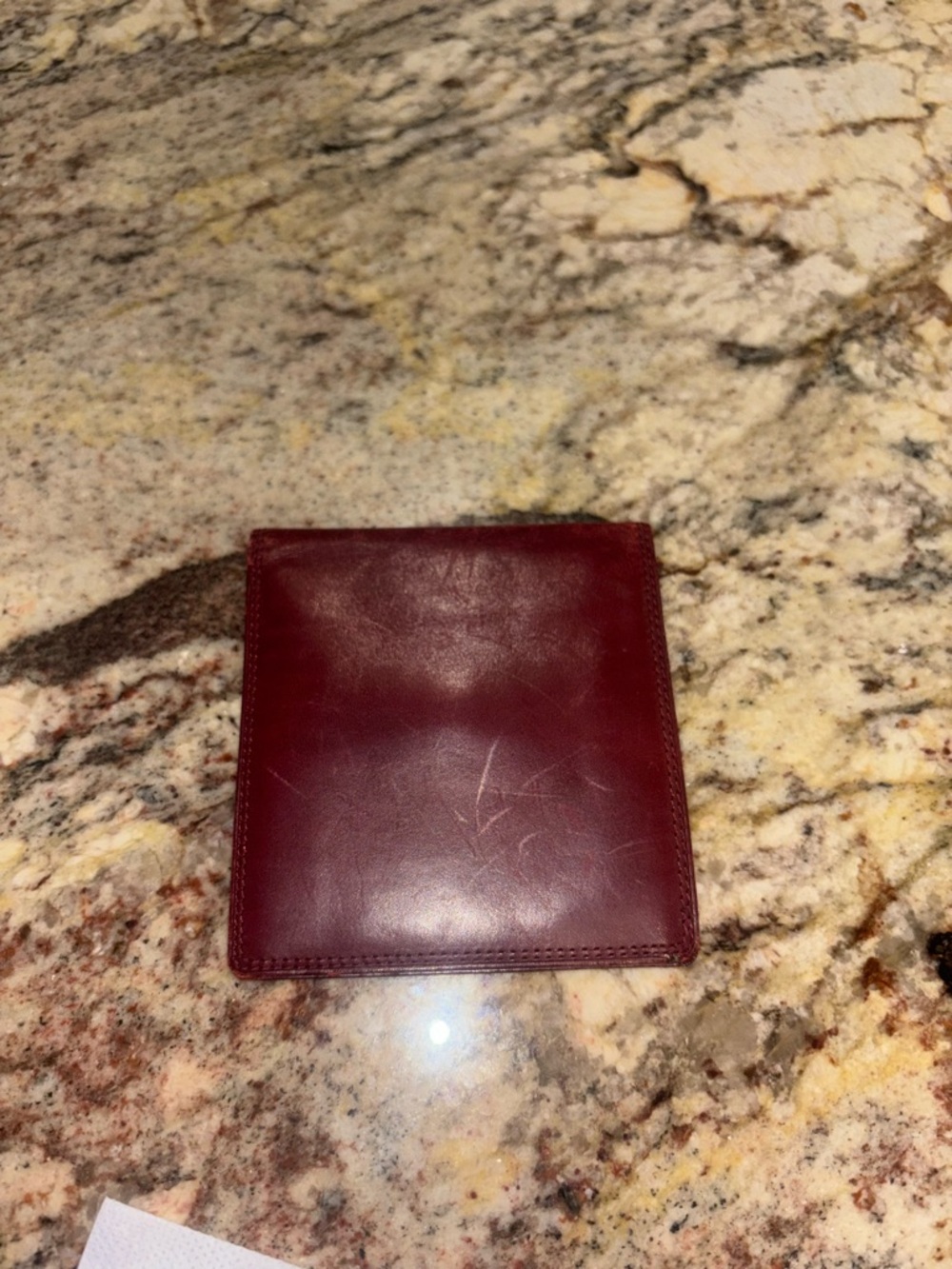 Men's Givenchy Leather Bifold Wallet - Burgundy 💯 authentic - Picture 5 of 8